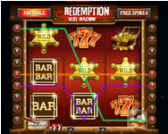 Redemption slot machine kaszinó játék zuhatag HTML5 játék